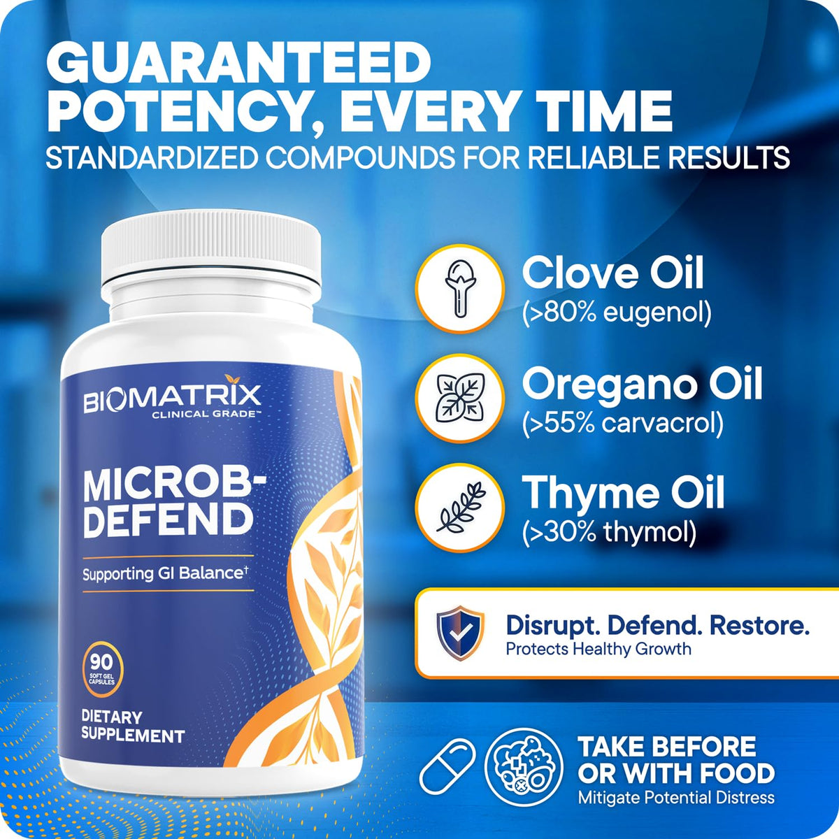 BioMatrix Biofilm Disruptor Oregano Thyme Clove Oil - 90 Softgels - image 5