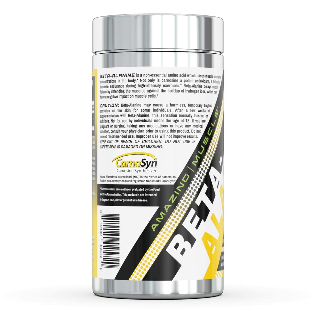 Amazing Muscle Beta Alanine 2250mg Pre & Post Workout - 120 Capsules - image 2
