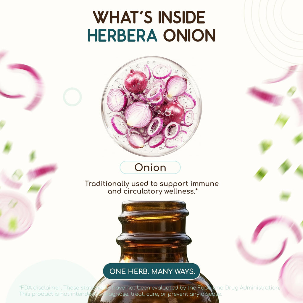 HerbEra Onion Alcohol-Free Herbal Extract Tincture