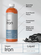 Horbäach Iron Supplement Liquid Fruit Punch - 16 fl oz - image 4