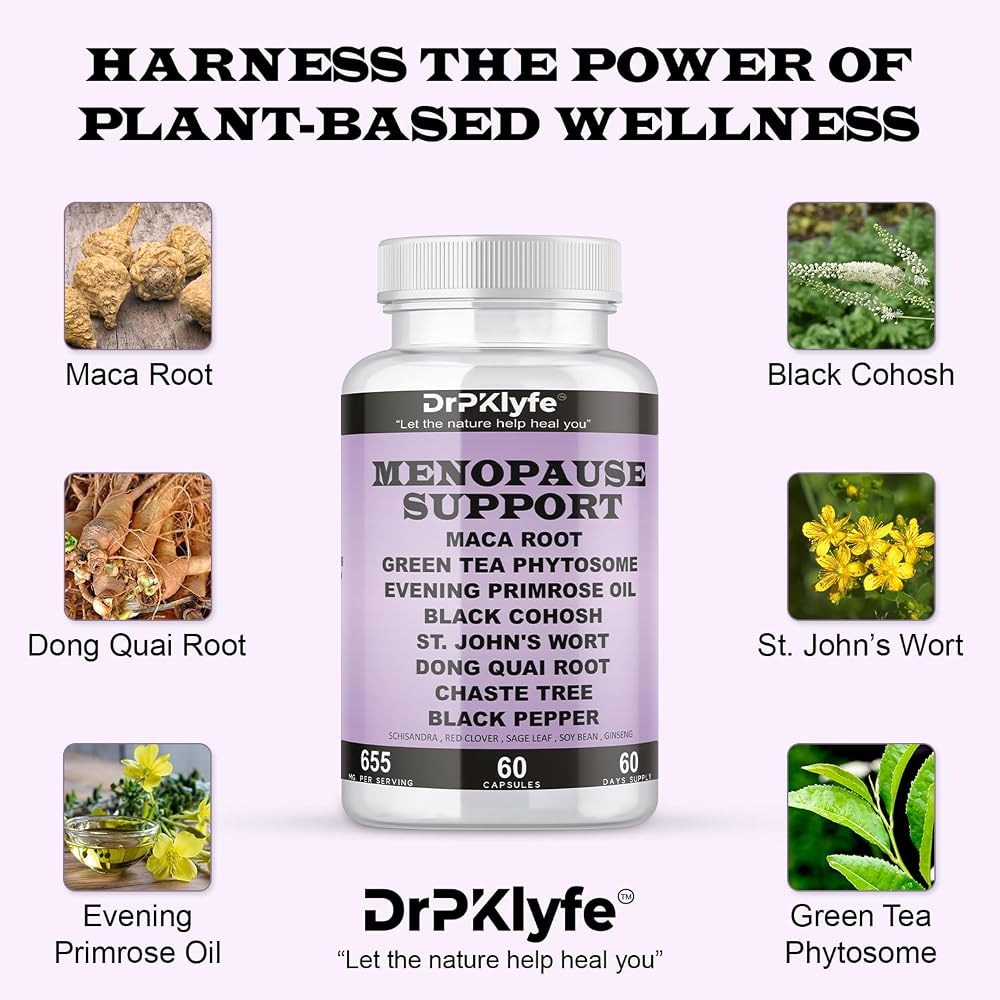 DrPKLyfe Menopause Support Capsules 655mg - 60 Count - image 5