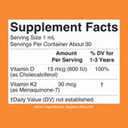 MARYRUTH'S Organic Toddler Vitamin D3+K2 Liquid Drops - 1 fl oz - image 8