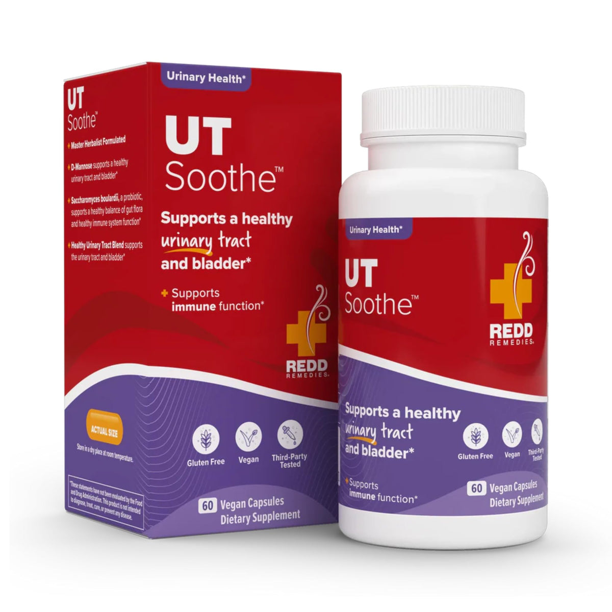 Redd Remedies UT Soothe Urinary Tract Support - 60 Vegetarian Capsules