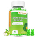 VZOXAINS Ginkgo Biloba Gummies with Ginseng