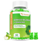 VZOXAINS Ginkgo Biloba Gummies with Ginseng