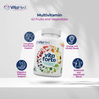 VitaMed Vita Forte Vegan Multivitamin with Probiotics - 60 Tablets - image 4