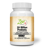 Zen Supplements 20 Billion CFU 9 Strain Multi-Probiotic - 30 Vegetarian Capsules