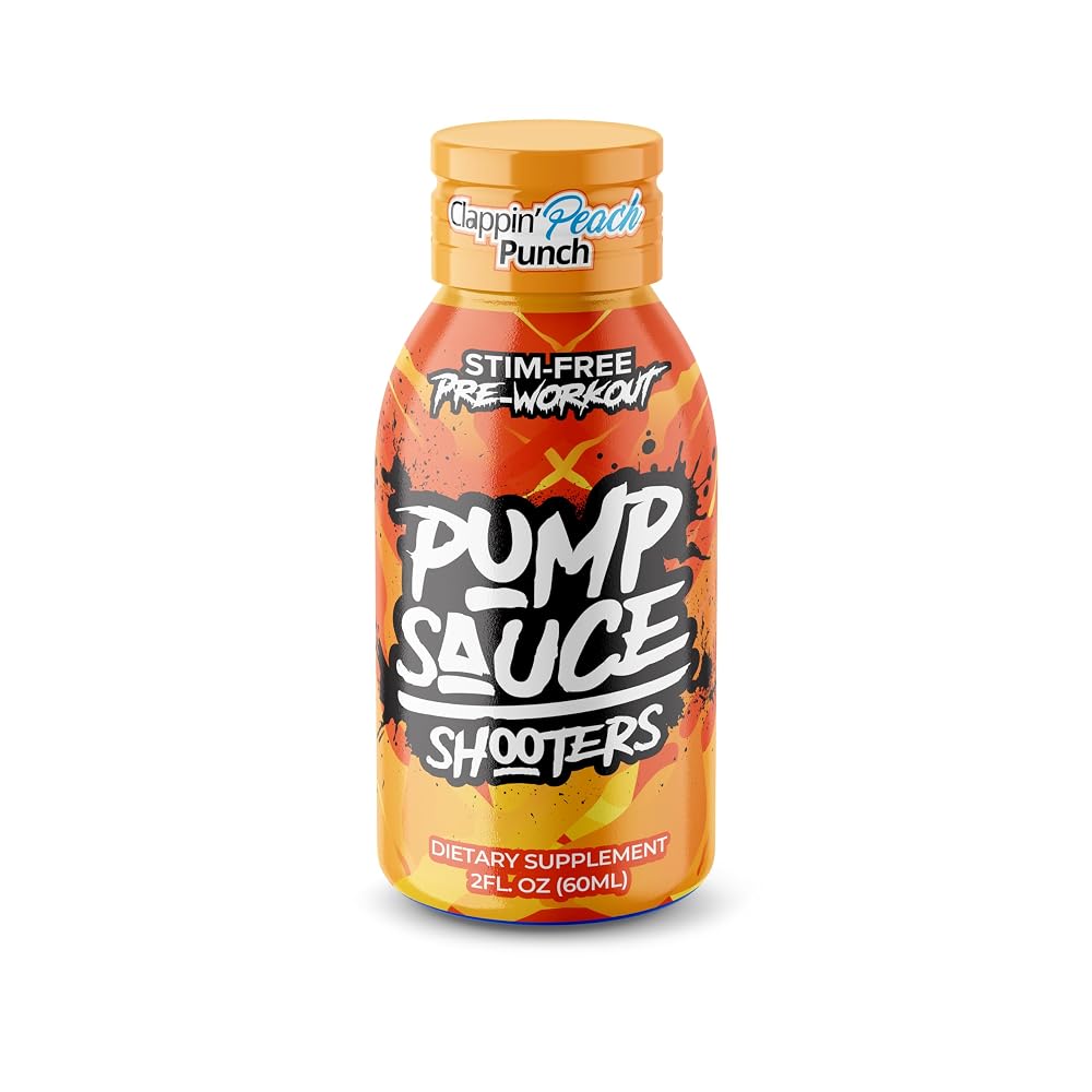 Pump Sauce Pre-Workout Shooters Sour Gummy Worms & Peach - 12 Pack - image 2