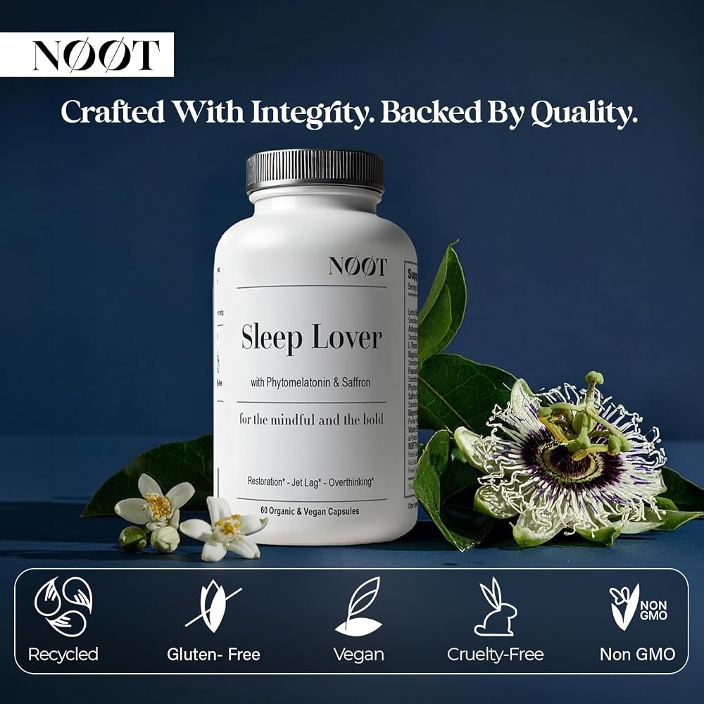 NØØT Sleep Lover Supplement for Sleep Support - 60 Capsules - image 2