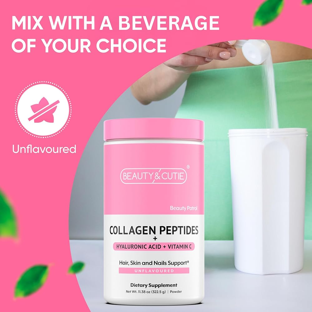 BEAUTY AND CUTIE Collagen Peptides with Hyaluronic Acid - 11.38 oz - image 5
