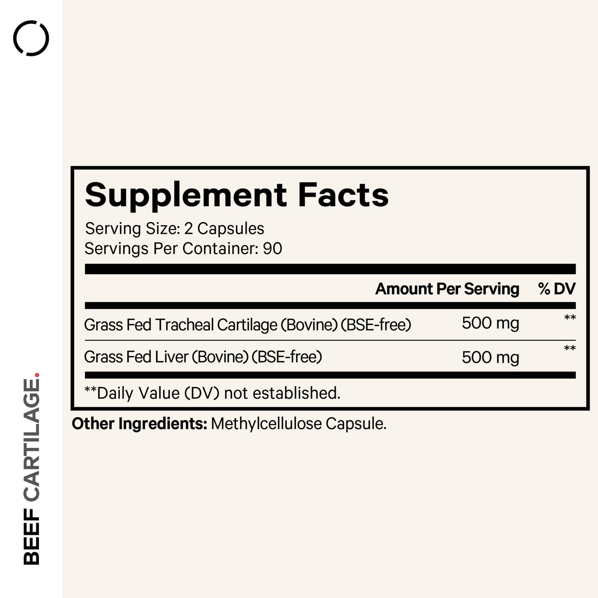 Codeage Grass Fed Beef Cartilage & Liver - 180 Capsules - image 2