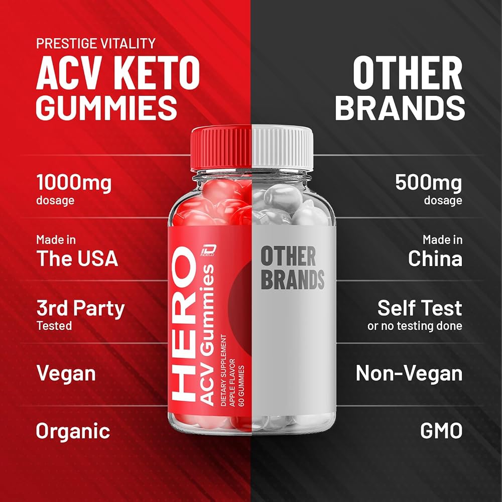 Indelo Hero ACV Gummies Apple Cider Vinegar 1000mg - 60 Gummies - image 6