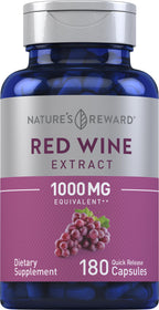 Piping Rock Red Wine Extract Capsules - 180 Count