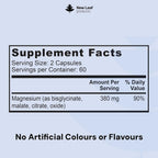 New Leaf Magnesium Glycinate 4-in-1 Complex - 120 Capsules - image 6
