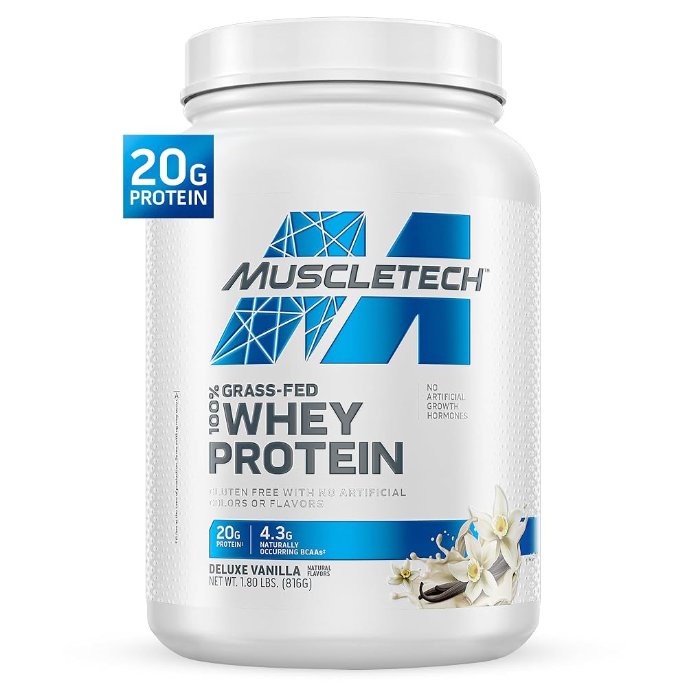 MuscleTech Grass-Fed Whey Protein Powder - 1.8LB