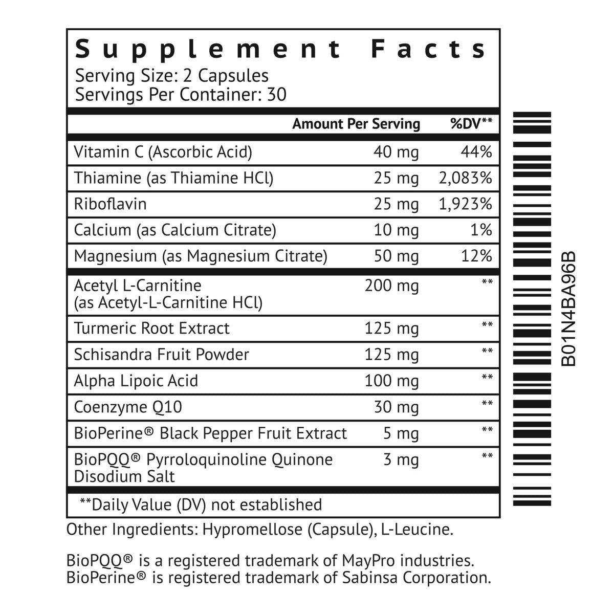 VitaMonk Mitochondrial Supplements for Cellular Energy Support - 60 Capsules - image 2