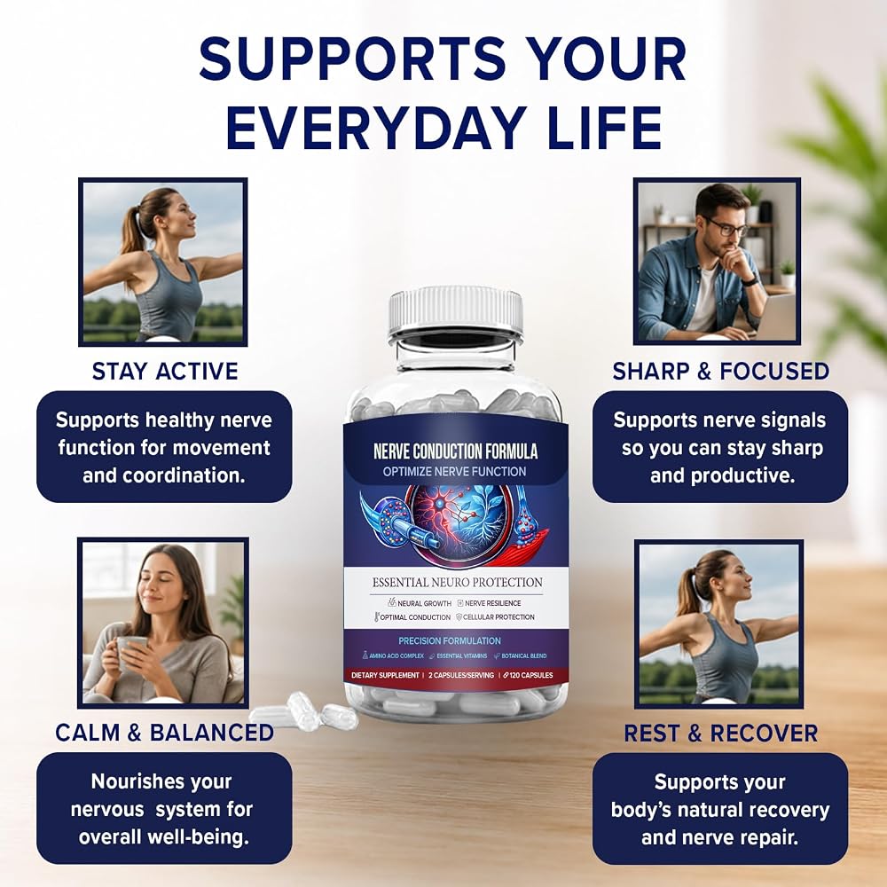 M Pain Management Nerve Support Formula - 120 Capsules - image 3