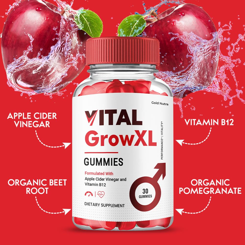 Gold Nutra Vital Grow XL Gummies for Men - 5 Pack - image 4