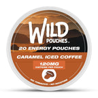 Wild Pouches Caramel Coffee Caffeine Energy Pouches 120mg - 20 Count