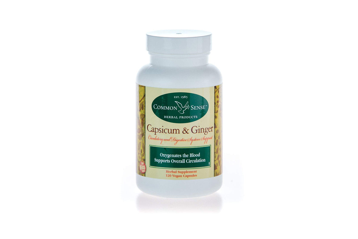 Common Sense Herbal Products Capsicum/Ginger Herbal Supplement - 120 Capsules