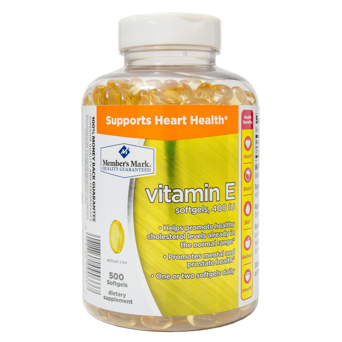 Members Mark Member's Mark Vitamin E 400 IU - 500 Softgels