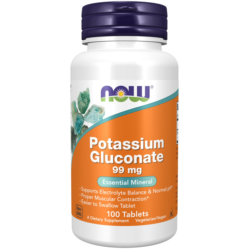 Now Supplements, Potassium Gluconate 99mg, Easier to Swallow