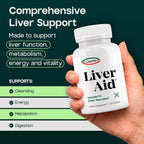 LIVERITE Liver Aid Supplement for Daily Liver Support - 240 Tablets - image 2