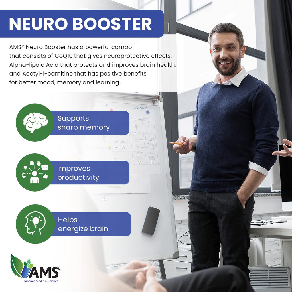 America Medic & Science Neuro Booster Brain Health - 60 Capsules - image 4