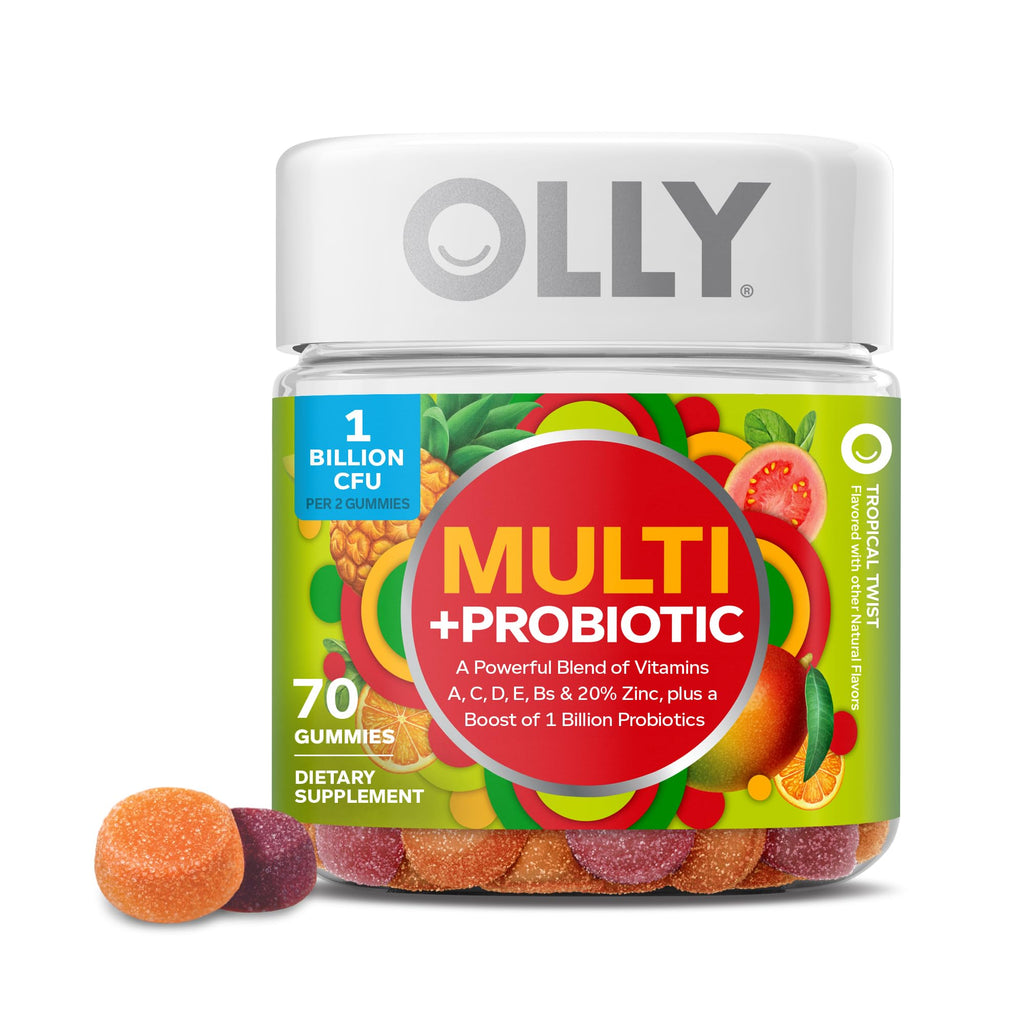 OLLY Multi + Probiotic Gummy Vitamin - 70 Gummies
