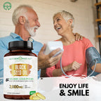 Mother Nature Organics Black Seed Oil 2000mg - 60 Softgels - image 2