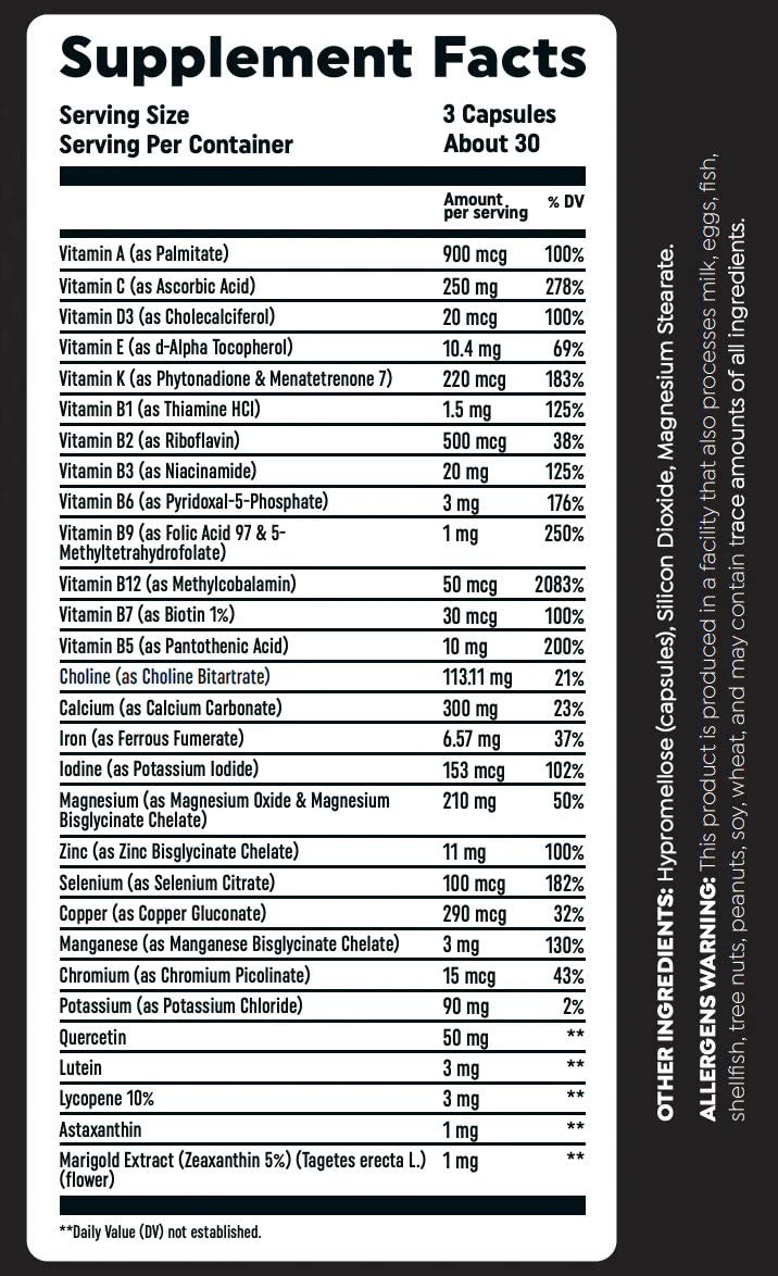 HTLT Supps Multi VIT Daily Multivitamin - 90 Capsules - image 2