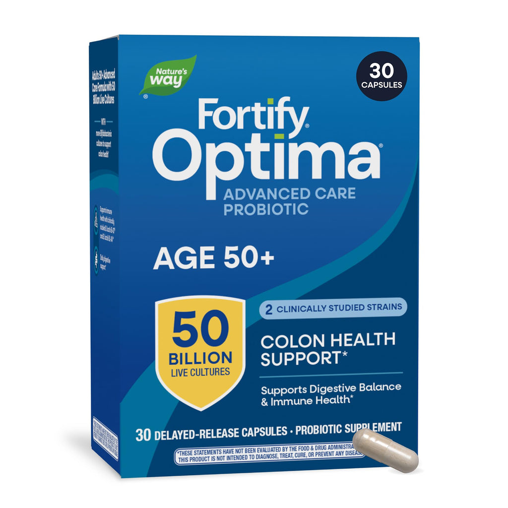 Nature's Way Fortify Optima Adult 50+ Probiotic - 30 Capsules