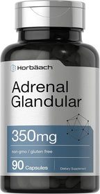 Horbäach Raw Adrenal Glandular 350 mg - 90 Capsules