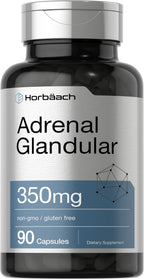 Horbäach Raw Adrenal Glandular 350 mg - 90 Capsules