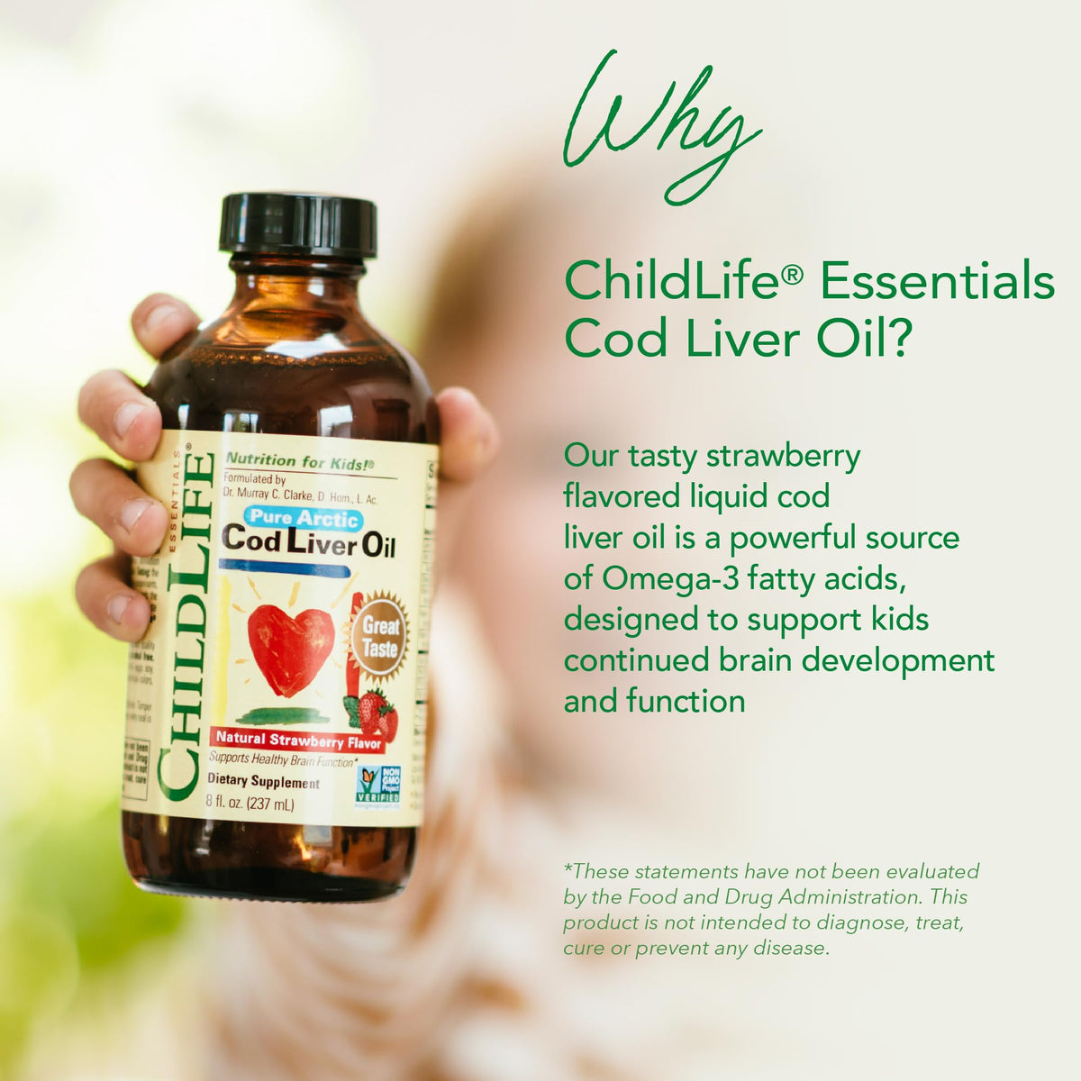 ChildLife Essentials Cod Liver Oil for Kids, Strawberry - 8 fl oz - image 3