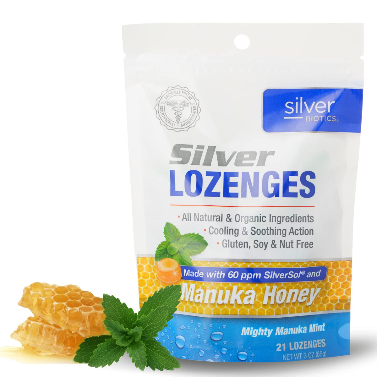 American Biotech Labs Silver Biotics Colloidal Silver Lozenges - 21 Count
