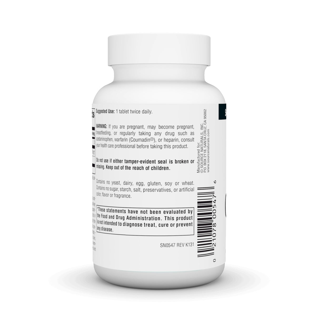 Source Naturals Glucosamine Sulfate 750 mg - 60 Tablets - image 3
