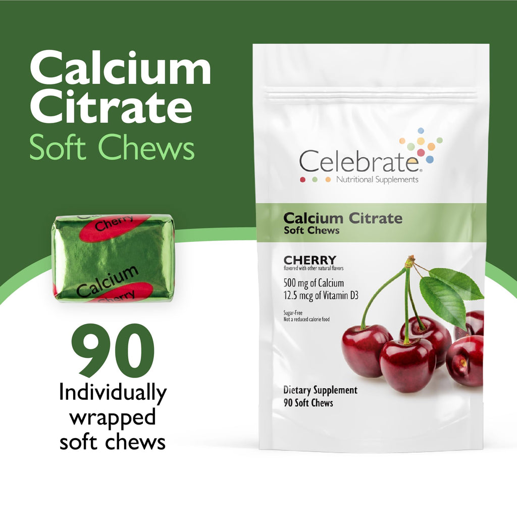 Celebrate Vitamins Bariatric 500mg Calcium Citrate Soft Chews