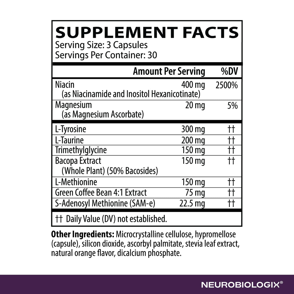 Neurobiologix Full Focus Brain & Mood Support - 90 Capsules - image 3