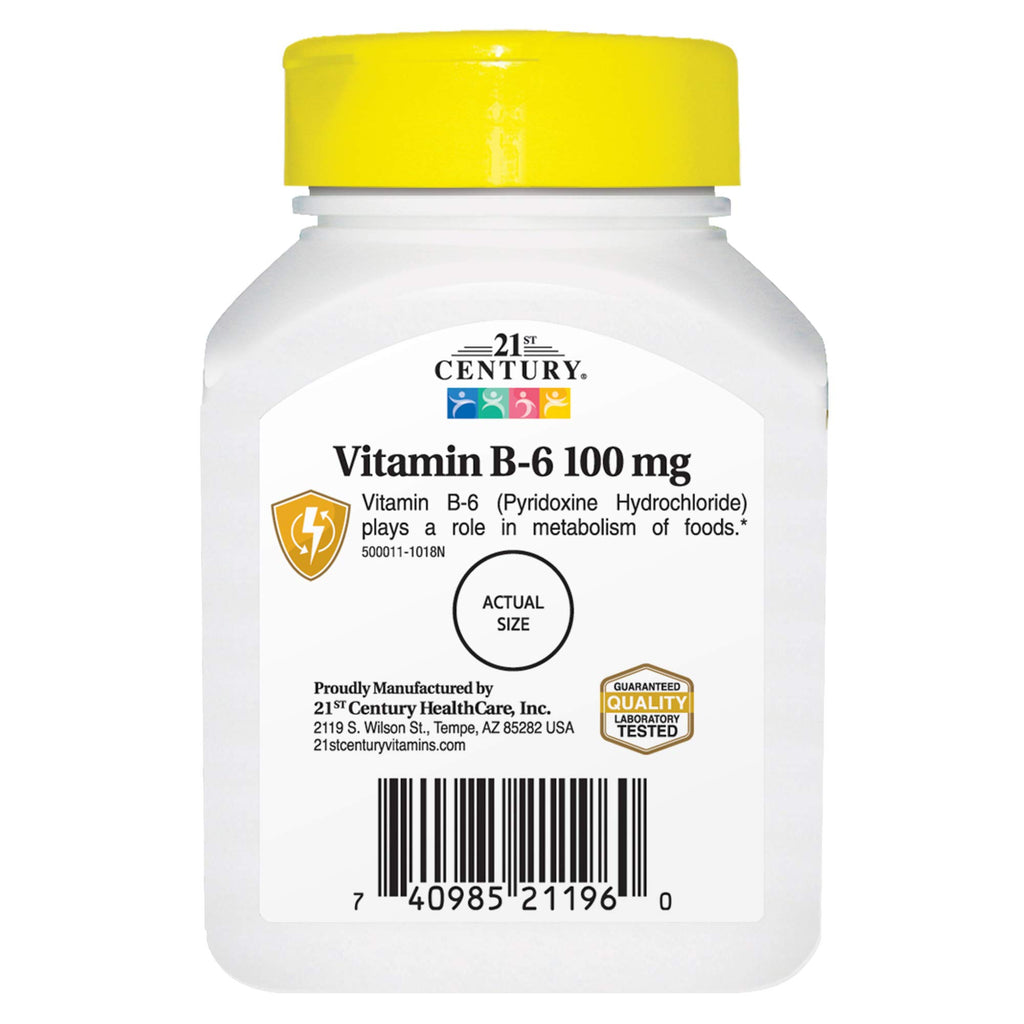 21st Century Vitamin B-6 100 mg - 110 Tablets - image 3