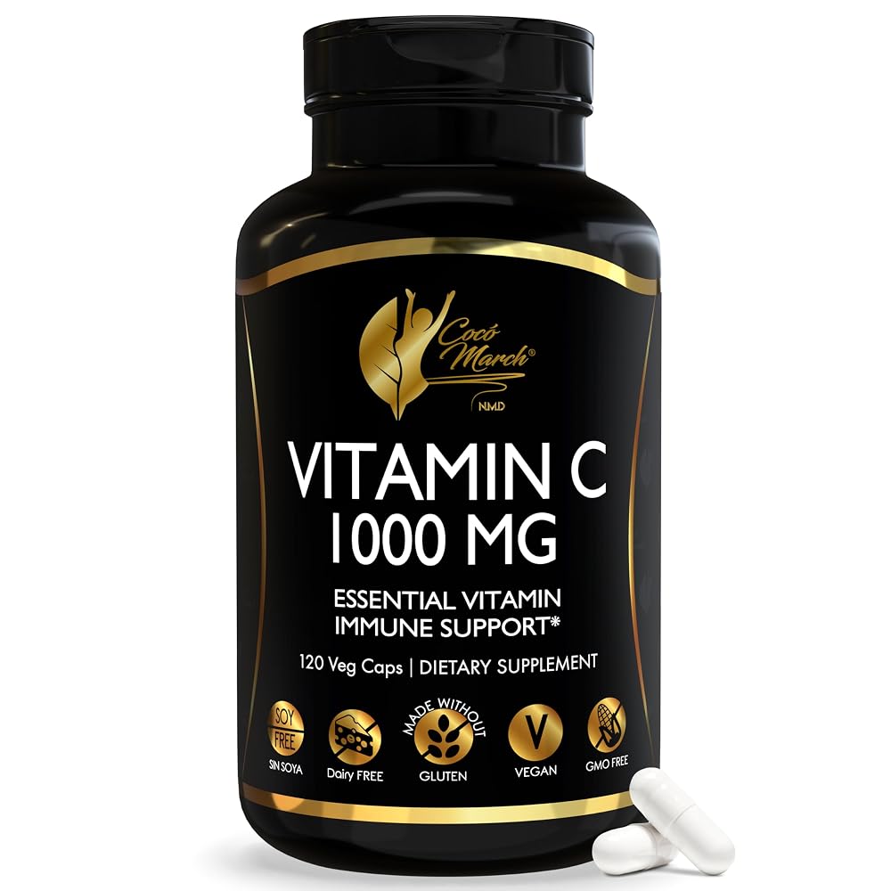 Cocó March N.M.D Vitamin C 1000mg Immune Support - 120 Capsules