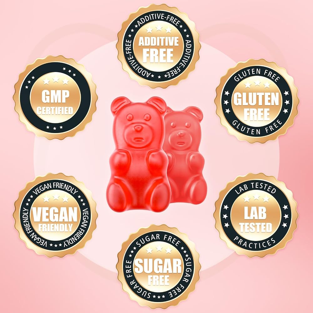 softbear Sugar Free Calcium Magnesium Zinc Gummies for Womem Men
