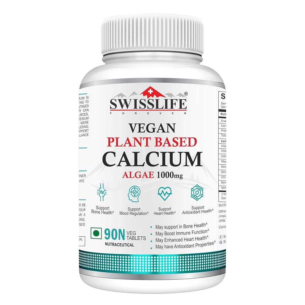 SWISSLIFE FOREVER Vegan Plant Based Calcium - 90 Tablets