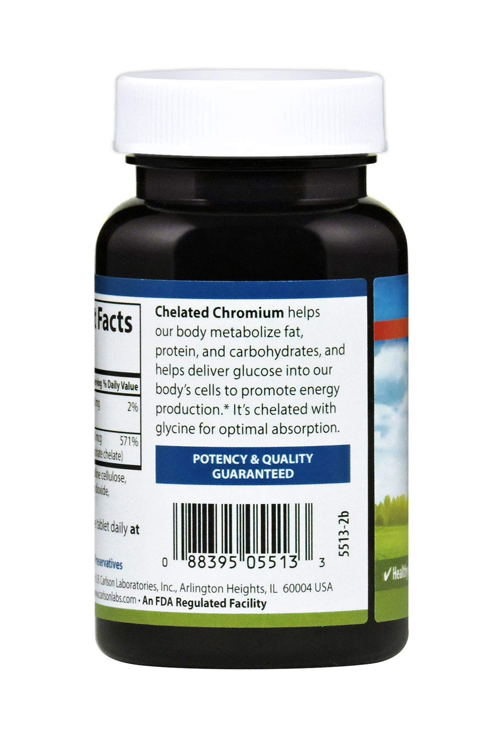 Carlson Chelated Chromium 200 mcg - 300 Tablets - image 3