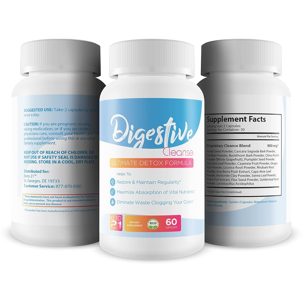 Keto 21 Digestive Cleanse - Ultimate Detox Formula - Restore - image 4