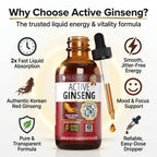 Rejuvica Health Active Ginseng Korean Red Panax Ginseng with Natural