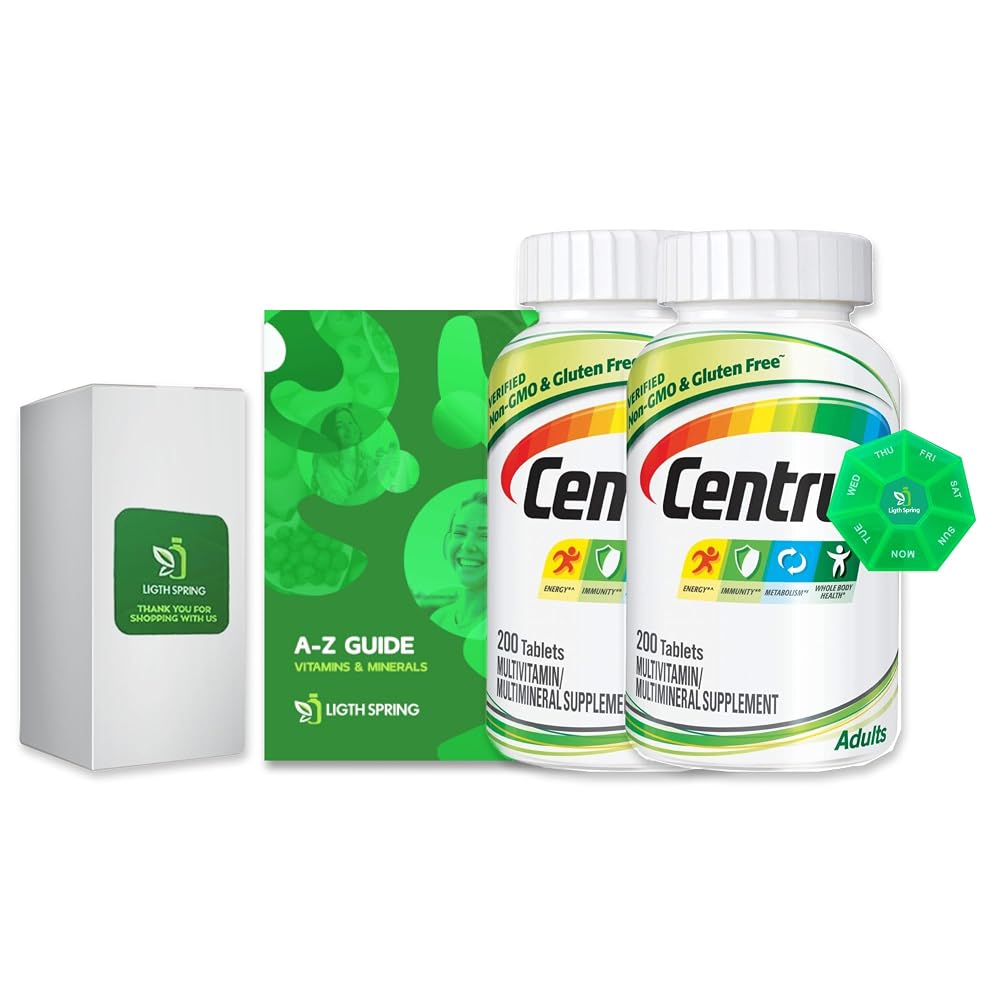 LightSpring Centrum Adult Multivitamin with Vitamin D3 - 200 Tablets