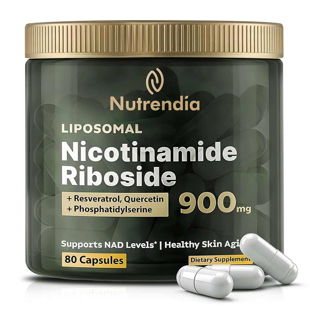GROWTIN HIGH STRENGTH NAD+ Liposomal Nicotinamide Riboside - 80 Capsules