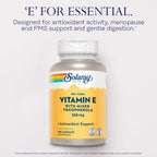 SOLARAY Vitamin E 400 IU Mixed Tocopherols - 100 Capsules - image 3