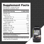 NutraBio Classic Whey Protein Powder Supplement - 25g of Protein Per